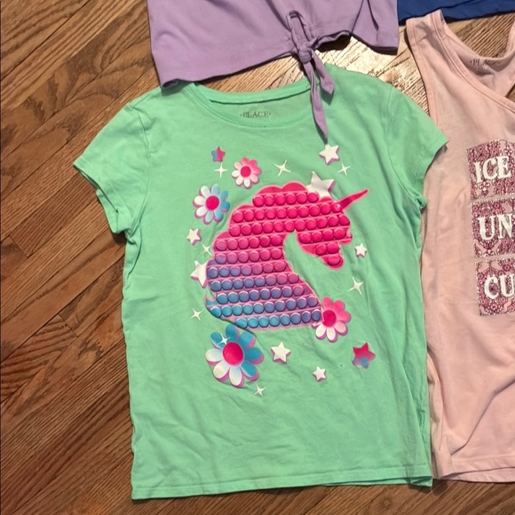 Place Unicorn Graphic Tees - Blue, Green, Pink, Purple, Black - Picture 2 of 15